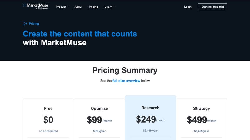 MarketMuse - SEO AI Tools
