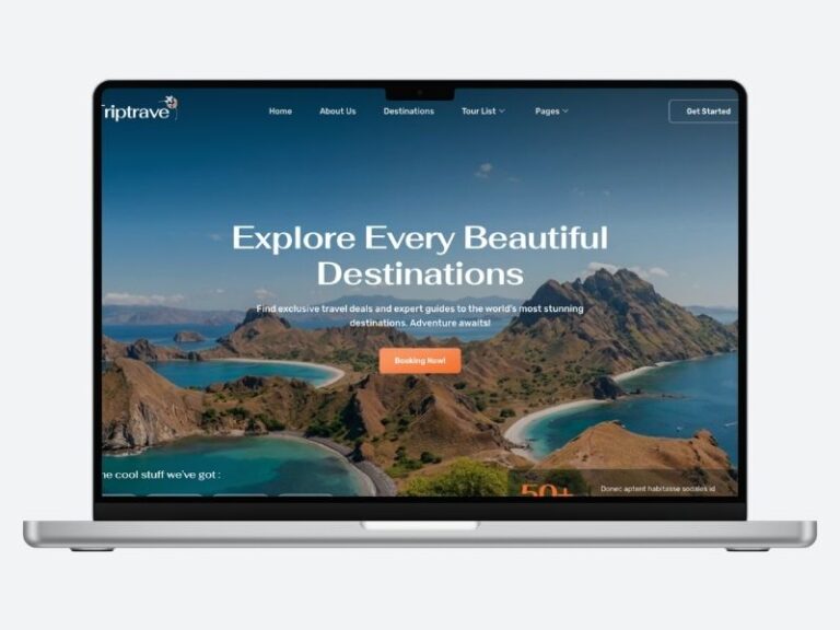 Portofolio - Contoh Website Travel 1